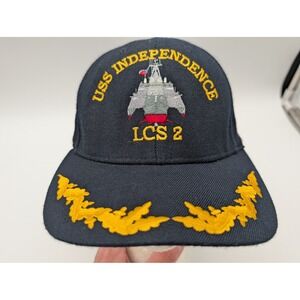 USS Independence LCS 2 Navy Blue Ball Cap Hat Scrambled Eggs The Corps USA Made